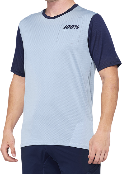 Ridecamp Short Sleeve Jersey Blue/Navy - Large | 100%