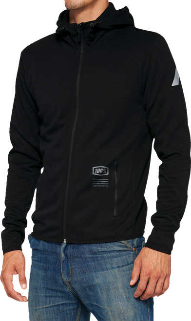Viceroy Tech Zip Hoodie Black - Medium | 100%