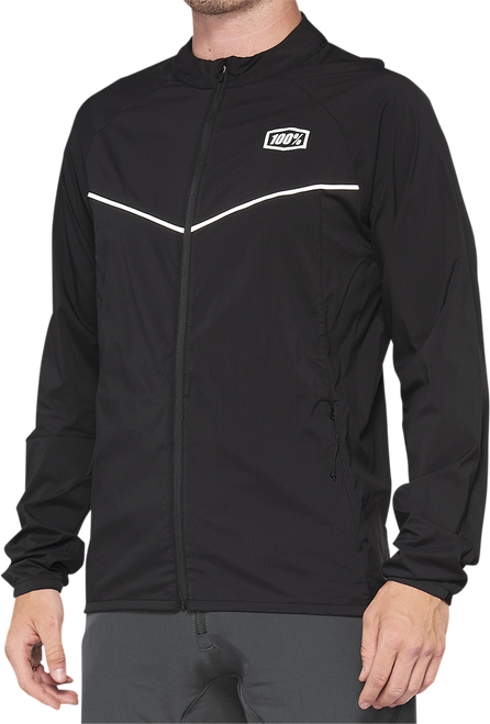 Corridor Stretch Windbreaker Jacket Black - XL | 100%