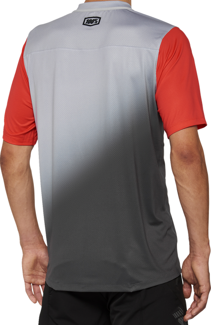 Celium Short - Sleeve Jersey Gray/Racer Red - Medium | 100%