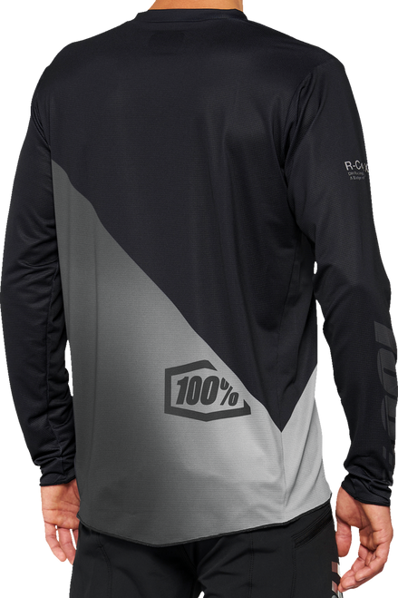 R - Core X Long Sleeve Jersey Black/Gray - Large | 100%