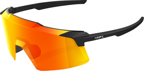 Aerocraft Sunglasses Soft Tact Black - HiPER Red Lens | 100%