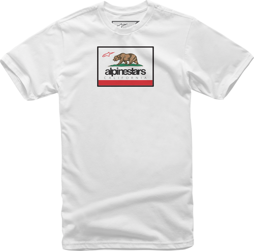 Alpinestars Cali 2.0 White T-Shirt Double Extra Large front view