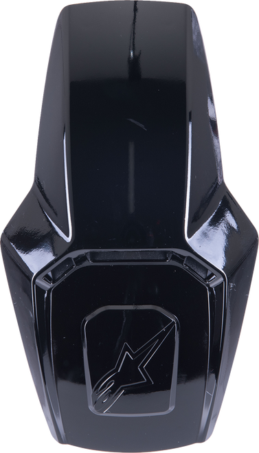 Alpinestars Supertech R10 gloss black top vent Supertech R10 helmet top vent replacement close-up Gloss black SR10 top vent accessory