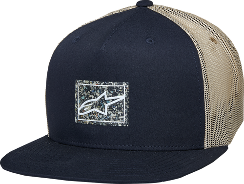 Alpinestars Mackinic Navy Khaki Trucker Hat Front View
