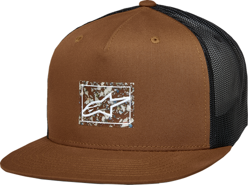 Alpinestars Mackinic Brown Black Trucker Hat Front View