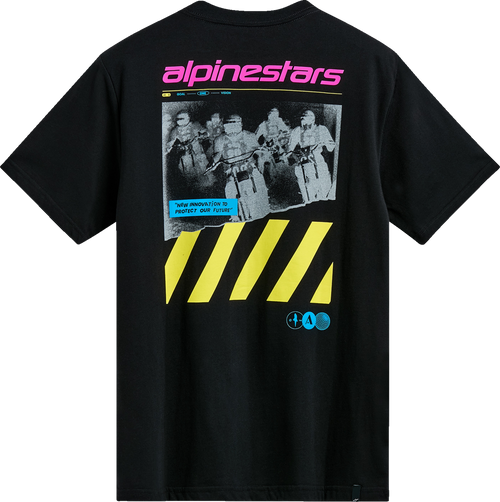 Alpinestars No Barrier CSF T-Shirt distressed graphic back close-up