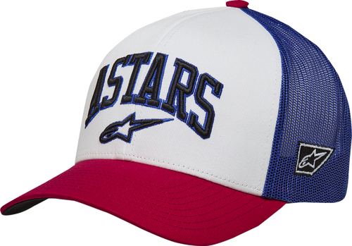 Alpinestars Dunker Trucker Hat White Blue Red One Size