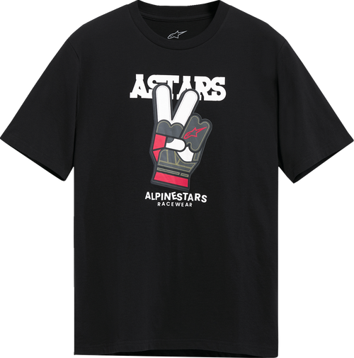 Alpinestars Peaceout CSF T-Shirt Black 2XL Black 2XL Peaceout graphic moto tee by