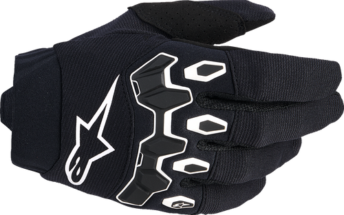 Alpinestars Youth Full Bore V2 Black White Gloves Medium Youth Full Bore V2 MX Gloves Black White Size M