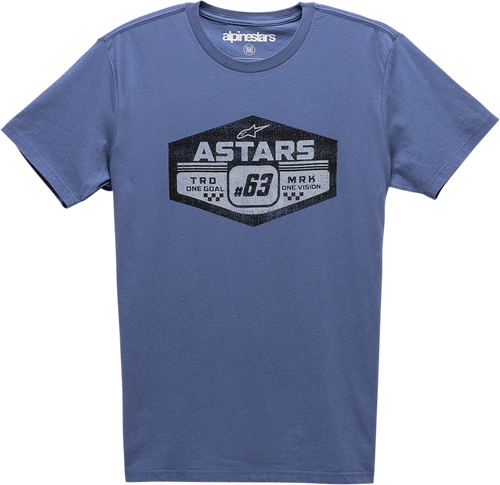 ALPINESTARS Gripper T-Shirt Blue 100% Cotton Vintage Graphic Large 3030-20319