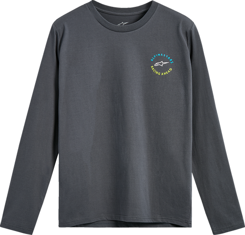 ALPINESTARS Men's True Long-Sleeve CSF T-Shirt Charcoal Medium Camo Logo