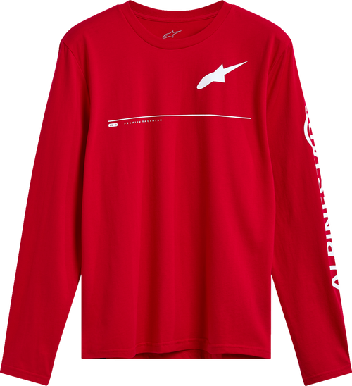 Alpinestars Committed Long-Sleeve Red XL T-Shirt front view