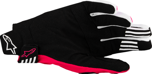 Alpinestars Techstar MX Gloves - Black / Fluo Pink / Gray - Large