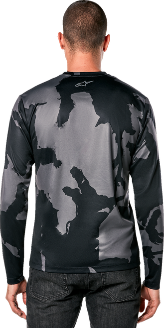 Alpinestars Performance Long-Sleeve T-Shirt - Black / Gray Camo - Extra Large