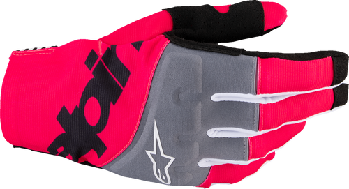 Alpinestars Techstar MX Gloves Black Fluo Pink Small Off-Road Motocross Riding Gloves