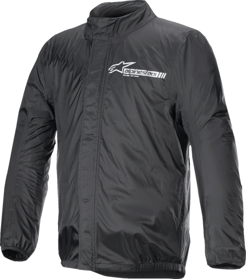 Alpinestars Hurricane Rain v2 Waterproof Jacket Black 3XL for men, lightweight textile rain jacket with sealed seams and adjustable fit