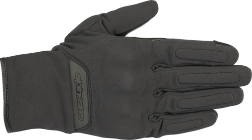 Alpinestars C-1 V2 Gore-Tex Windstopper motorcycle gloves in Black, Extra Large size, featuring leather reinforcements and touchscreen capability.
