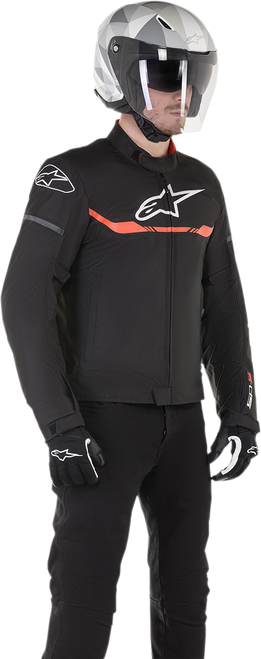 Alpinestars T-SP S Waterproof Jacket - Black/Red Fluo - XL