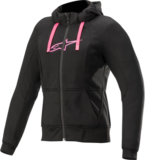 Alpinestars Women's Sport Jacket/Hoodie - Black/Pink - 2XL