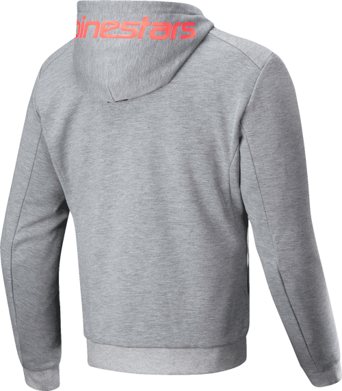 Alpinestars Chrome v2 Sport Hoodie - Heather Gray/Red Fluo - 2XL