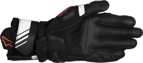 Alpinestars GP Plus R V3 Leather Gloves - Black/White/Fluo Red - Small