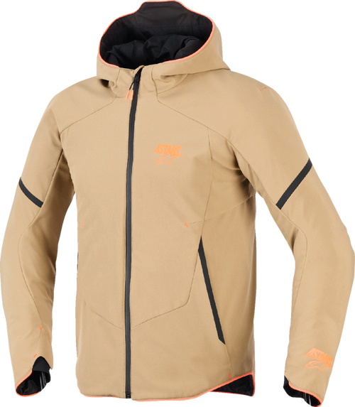 Alpinestars Aeroshell Waterproof Jacket - Dark Khaki/Black/Orange Fluo - Medium