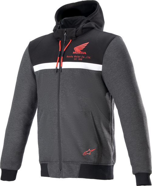 Alpinestars Honda Chrome Street Hoodie - Black/Gray/Red - 4XL