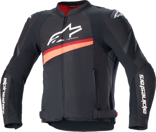 Alpinestars T-GP Plus R v4 Airflow Jacket - Black/Red Fluo - Large