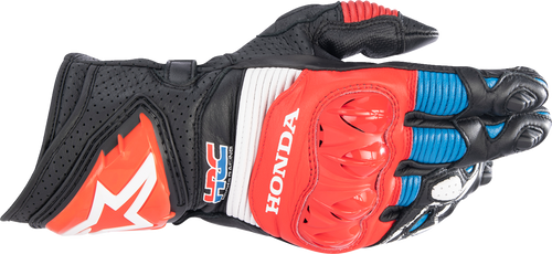 Alpinestars Honda GP Pro R3 Gloves - Black/Bright Red/Blue - 3XL