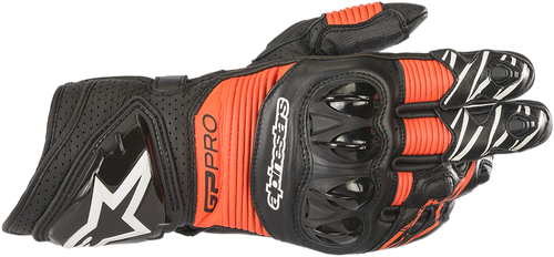 Alpinestars GP Pro RS3 Gloves - Black/Fluo Red - XL