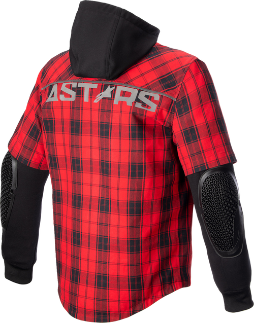 Alpinestars MO.ST.EQ Tartan Jacket - Red/Black - 4XL
