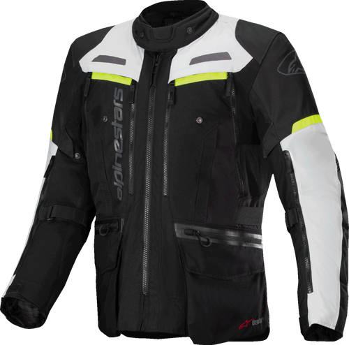 Alpinestars Bogota Pro Drystar® Jacket - Dark Black/Ice Gray/Yellow Fluo - Large