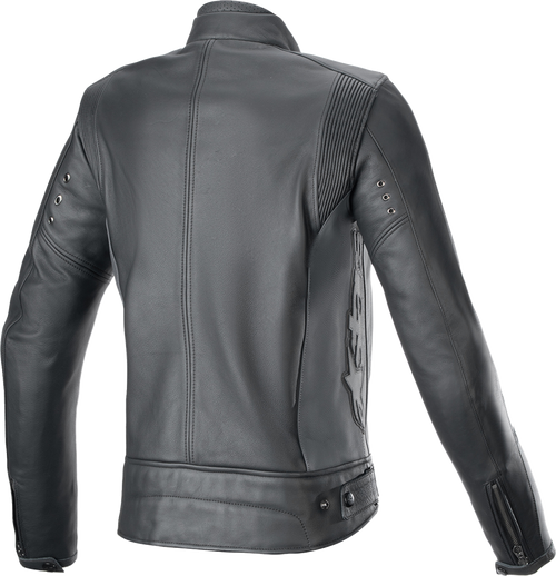 Alpinestars Stella Dyno Leather Jacket - Black Tar Gray/Dark Gray - Large