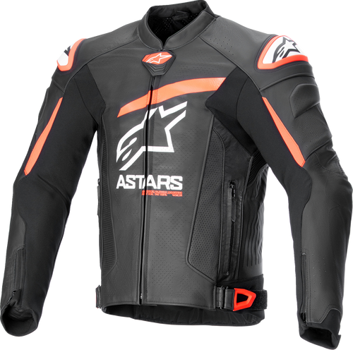Alpinestars GP Plus R v4 Airflow Leather Jacket - Black/Red Fluo/White - US 44 / EU 54