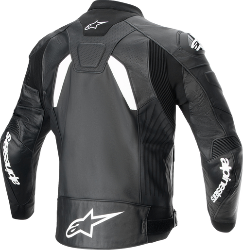 Alpinestars GP Plus R v4 Airflow Leather Jacket - Black/White - US 44 / EU 54