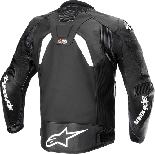Alpinestars GP Plus R v4 Rideknit® Leather Jacket - Black/White - US 38 / EU 48