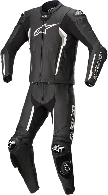 Alpinestars Missile v2 2-Piece Leather Suit - Black/White - US 46 / EU 56