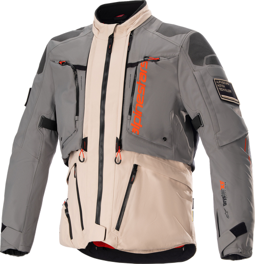 Alpinestars AMT-10R Drystar® XF Jacket - Fur Gray/Pale Brown/Spicy Orange - Large