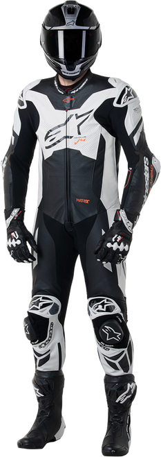 Alpinestars GP Plus v4 Sprint 1-Piece Leather Suit - Black/Red Fluo/White - US 42 / EU 52