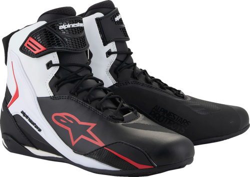 Alpinestars Faster-4 Shoes - Black/White/Red - US 12.5