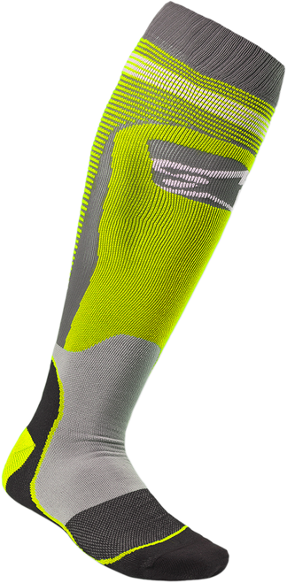 Alpinestars MX Plus 1 Socks - Yellow/Gray - Small/Medium