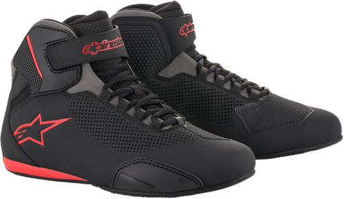 Alpinestars Sektor Vented Shoes - Black/Gray/Red - US 10