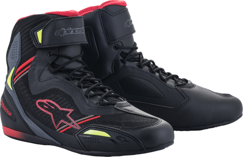 Alpinestars Faster-3 Rideknit® Shoes - Black/Red/Yellow - US 13 / EU 47