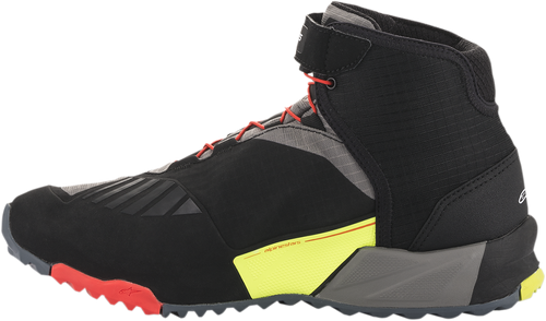 Alpinestars CR-X Drystar® Shoes - Black/Red/Yellow Fluorescent - US 12 / EU 45.5