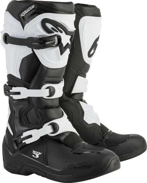 Alpinestars Tech 3 Boots - Black/White - US 8 / EU 42
