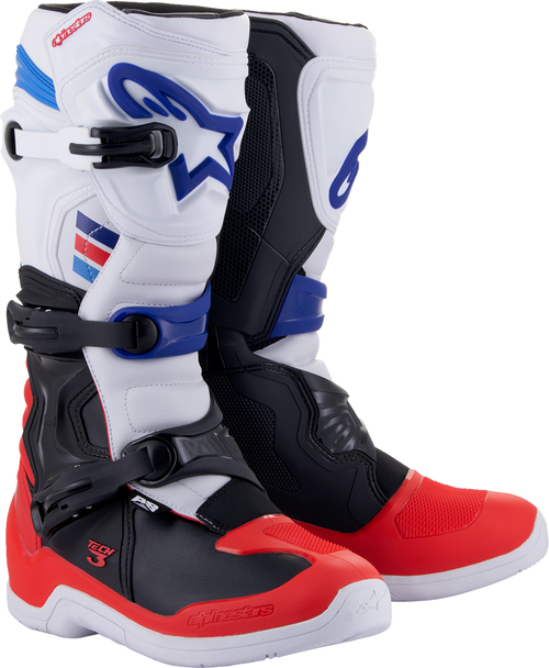 Alpinestars Tech 3 Boots - White/Red/Black - US 12 / EU 47