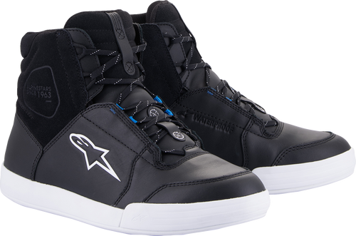 Alpinestars Chrome Shoes - Waterproof - Black/White - US 10 / EU 43