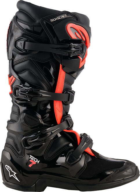 Alpinestars Tech 7 Boots - Fluorescent Red/Black - US 9 / EU 43