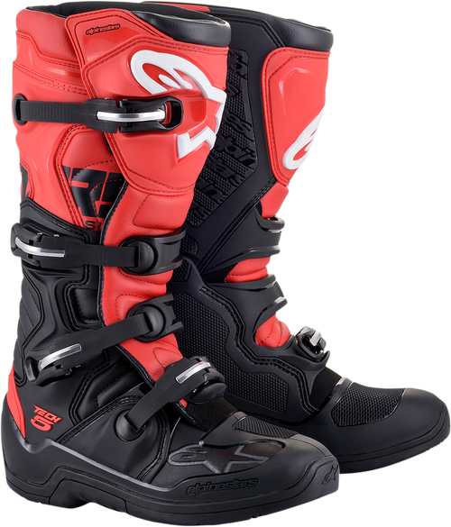 Alpinestars Tech 5 Boots - Black/Red- US 7 / EU 40.5